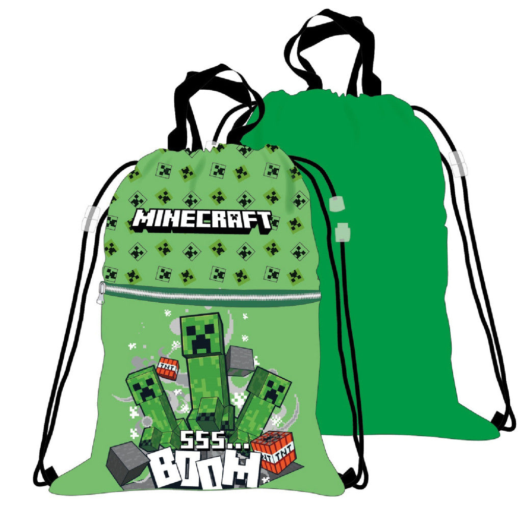 Minecraft Boom Deluxe sporttáska, tornazsák 45 cm – 1. kép