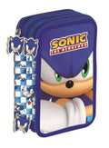 Sonic a sündisznó Modern tolltartó töltött 3 emeletes Giotto – 1. kép