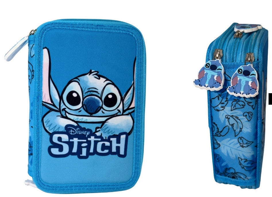 Disney Lilo és Stitch, A csillagkutya Abstract tolltartó töltött 3 emeletes Giotto – 1. kép