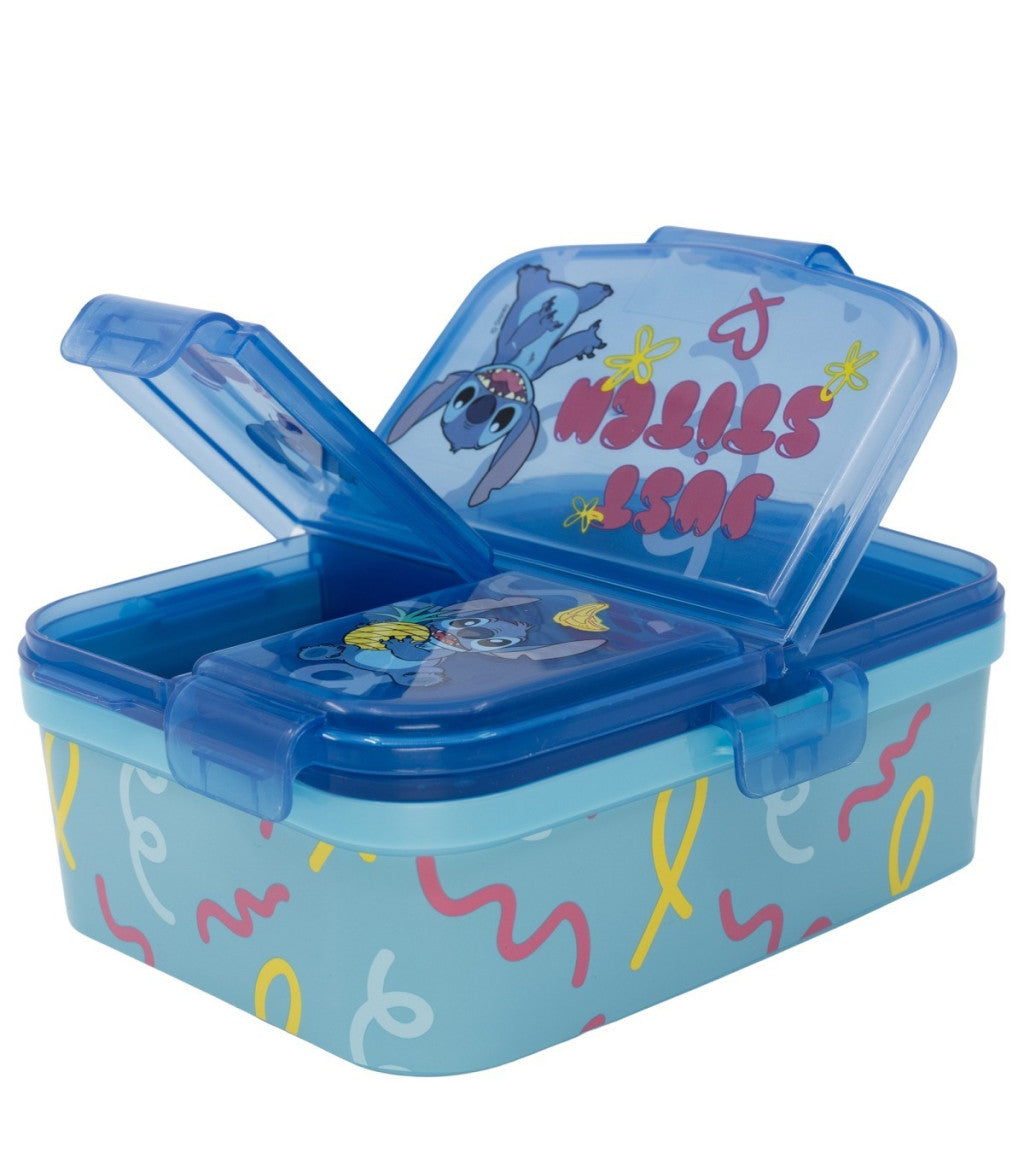 Disney Lilo és Stitch, A csillagkutya Just több rekeszes uzsonnás doboz, szendvicsdoboz XL – 3. kép